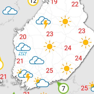 Nimeä säämerkit. Säätietäjät saa 16/16!
